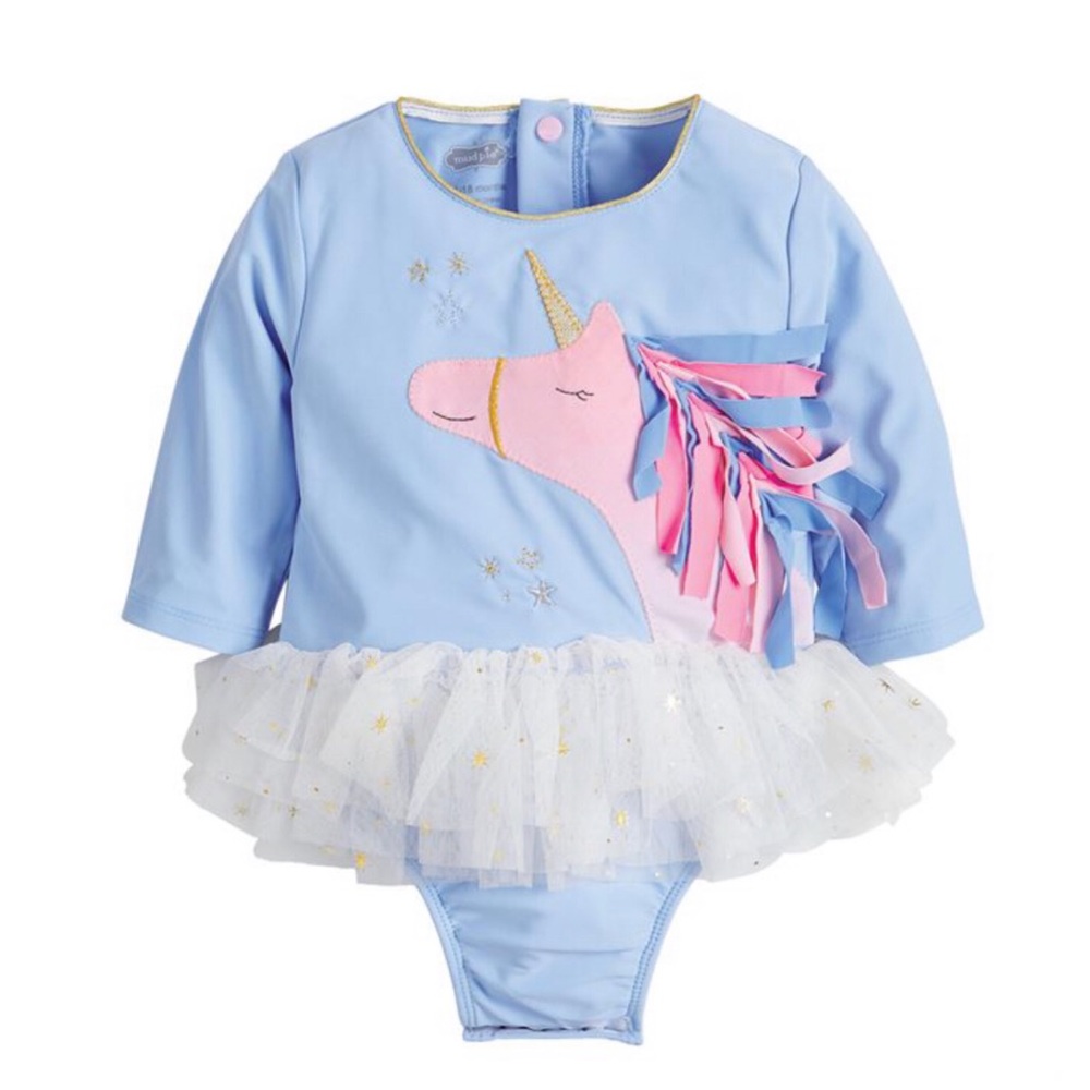 Mud Pie | girls’ unicorn one-piece swimsuit